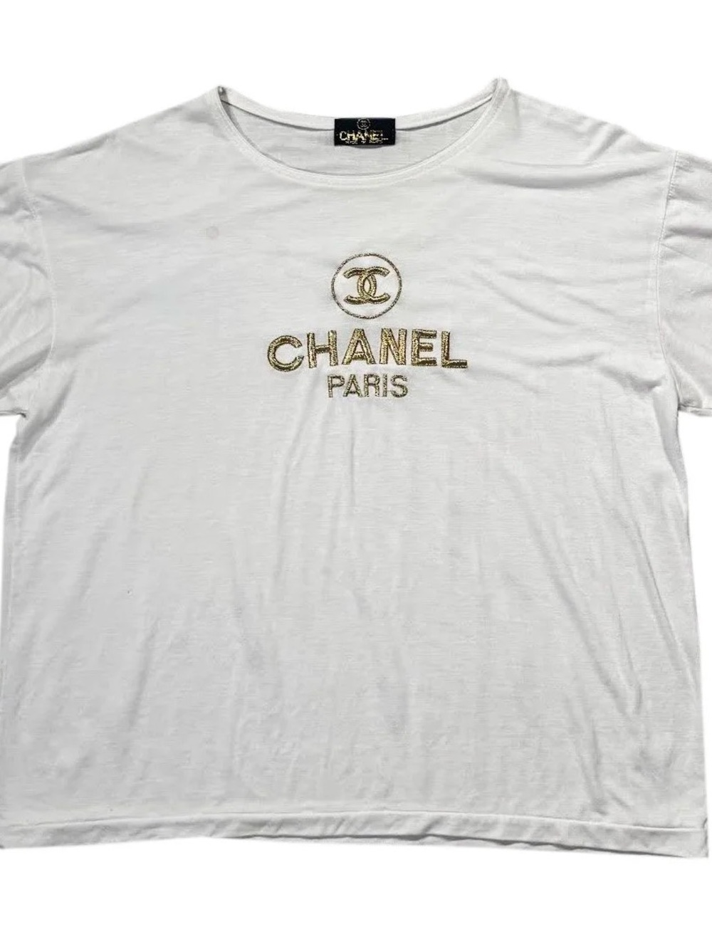 Women's Vintage Chanel White T Shirt